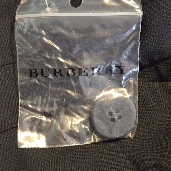 Authentic Burberry Women's Logo Wool Black Flare Leg Trouser Dress Pants Size 2 - Picture 7 of 12